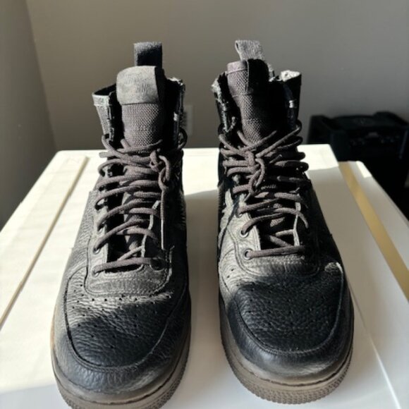 Nike SF Air Force 1 Mid Black Dark Hazel - Picture 3 of 5